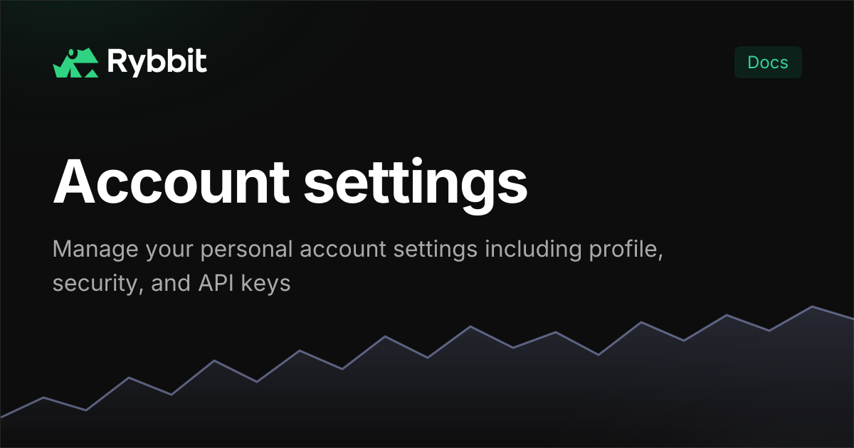Account settings | Rybbit