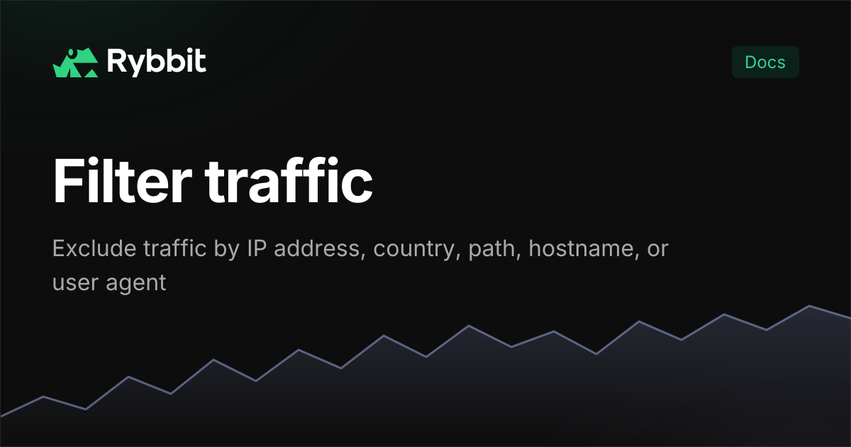 Filter traffic | Rybbit