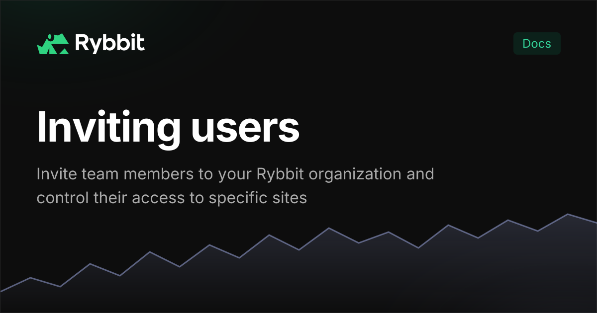 Inviting users | Rybbit